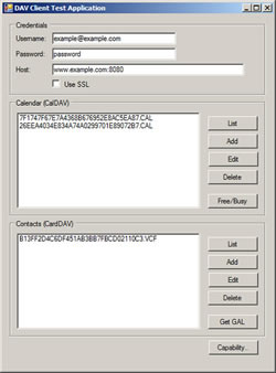 .NET CalDAV / CardDAV Client Library - ARPDev DAVLib Harness